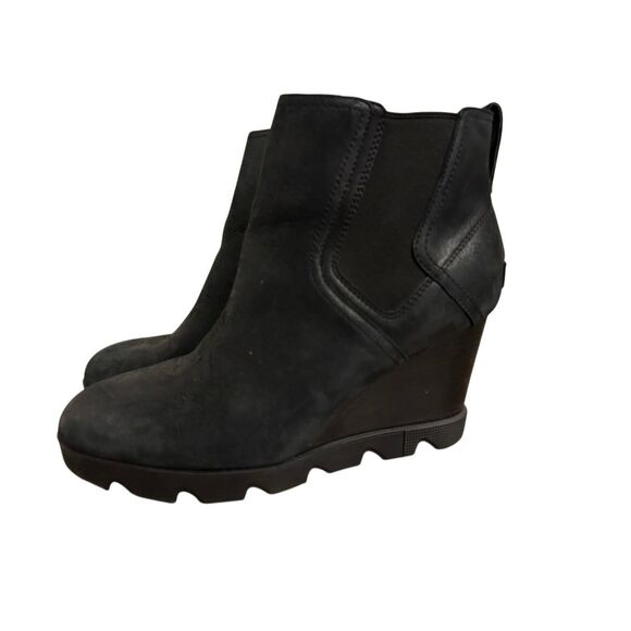 Sorel Sorel Women's Joan Uptown Leather Chelsea boot sz 10.5 Black, Lug sole, - Picture 2 of 10